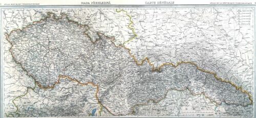 Mapa Republiky československé z roku 1935